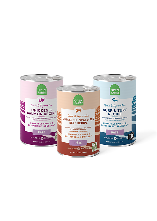 Dog Wet Pate Variety Pack - Chicken Beef, Surf & Turf & Chicken Salmon Cans