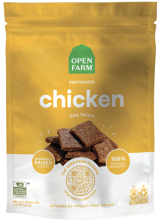 Single-Ingredient Dehydrated Chicken Dog Treats – High-Protein Chews