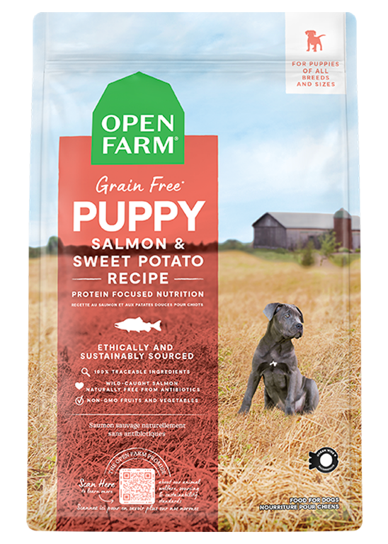 Grain-Free Wild-Caught Salmon Puppy Kibble - Sweet Potato & Pumpkin Recipe
