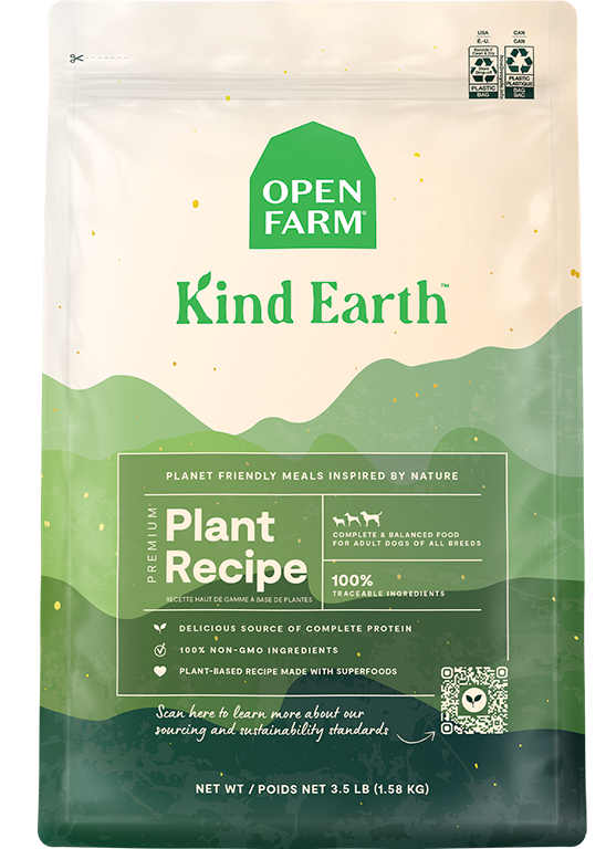 Plant-Based Ancient Grain Dog Kibble – Vegan, Non-GMO, Complete Nutrition