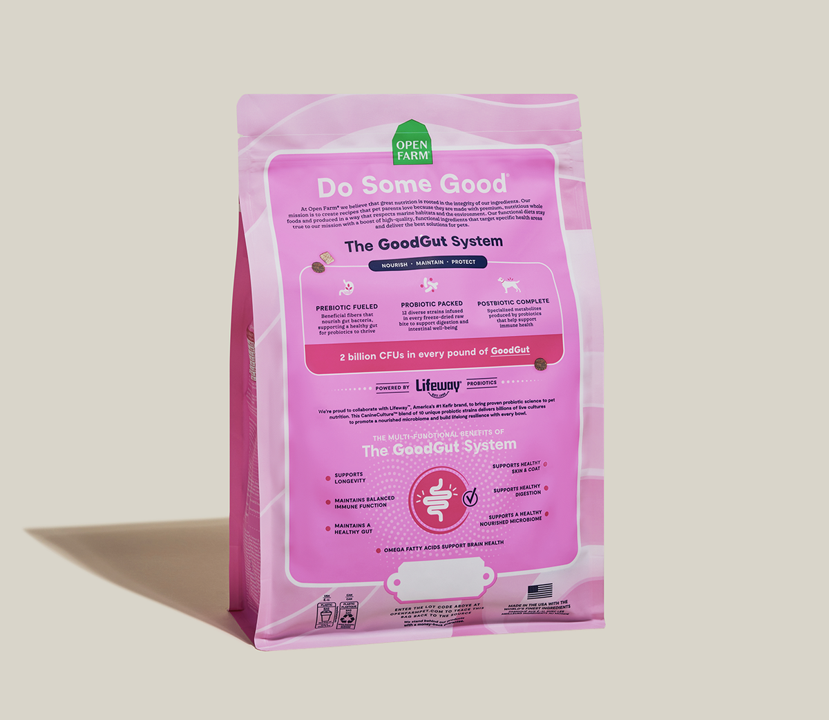 Probiotic Salmon Dry Dog Food with Freeze-Dried Raw Cubes – Gut Health