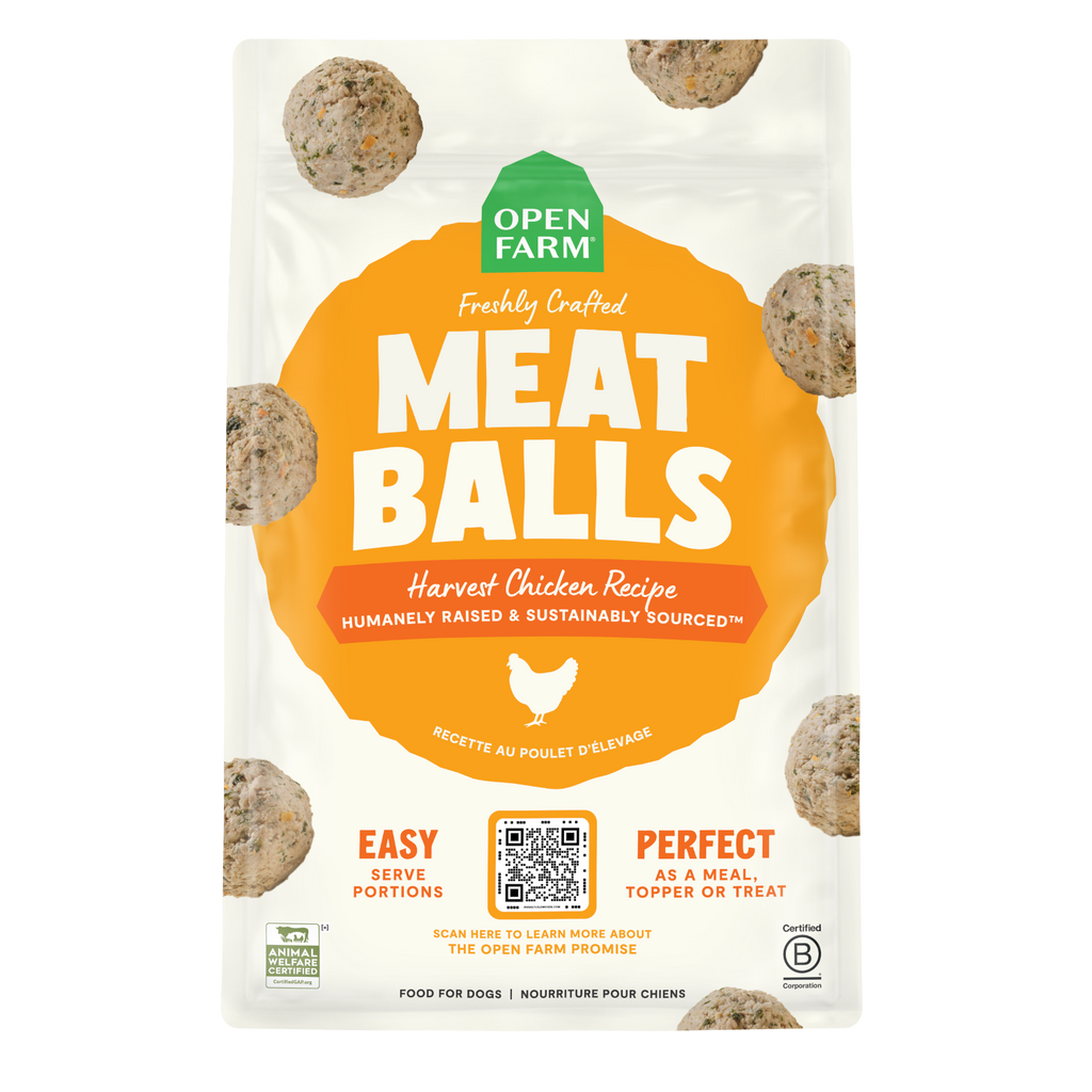 Human-Grade Harvest Chicken Freshly Cooked Frozen Dog Meatballs