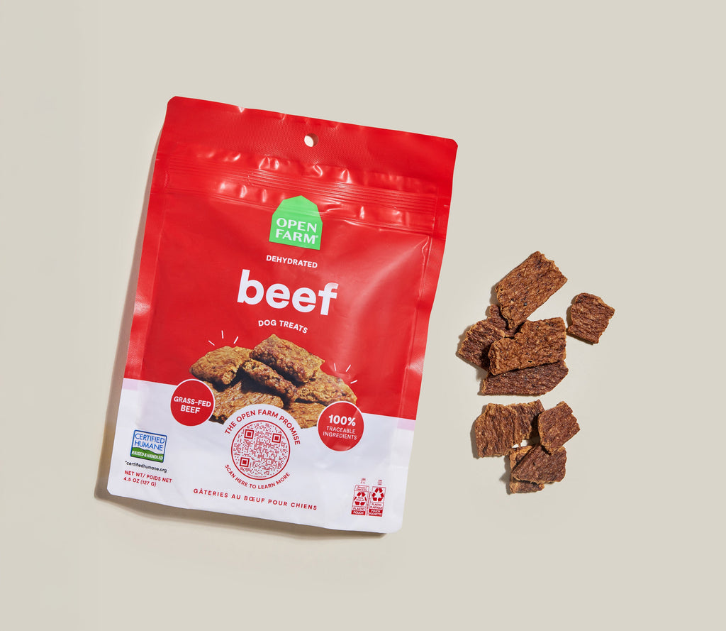 Single-Protein Dehydrated Grass-Fed Beef Dog Training Treats