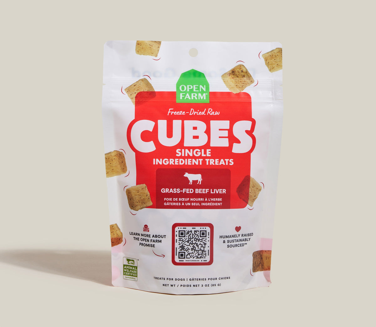Single-Ingredient Freeze-Dried Beef Liver Dog Treats – Grain-Free Cubes