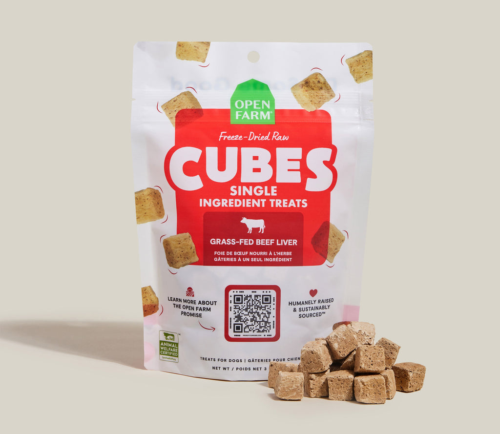 Single-Ingredient Freeze-Dried Beef Liver Dog Treats – Grain-Free Cubes