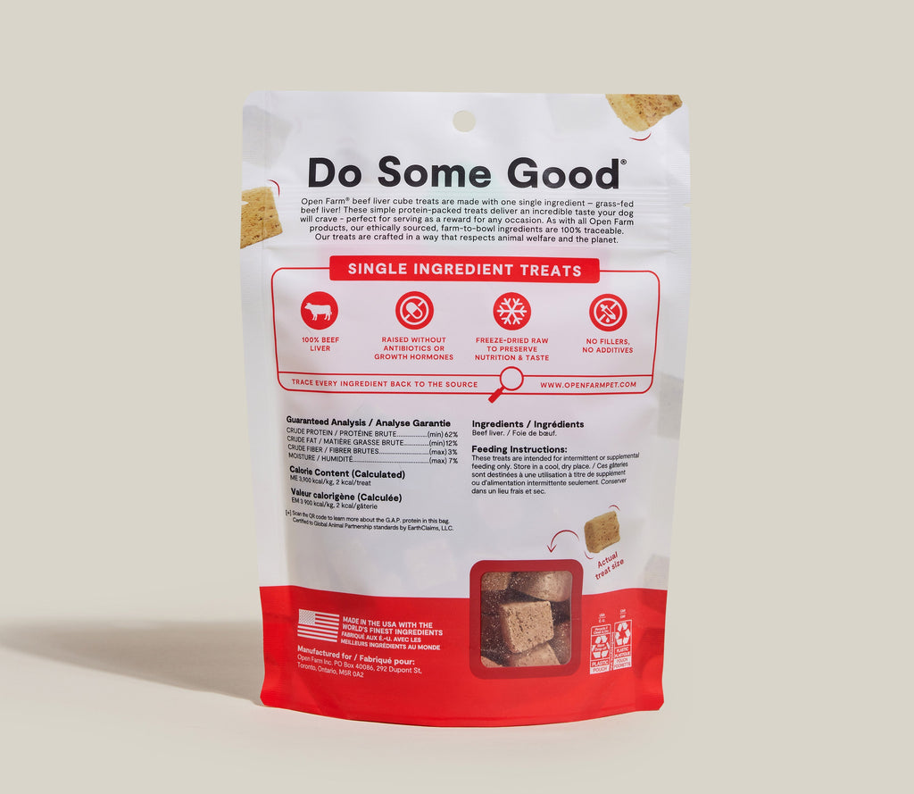 Single-Ingredient Freeze-Dried Beef Liver Dog Treats – Grain-Free Cubes
