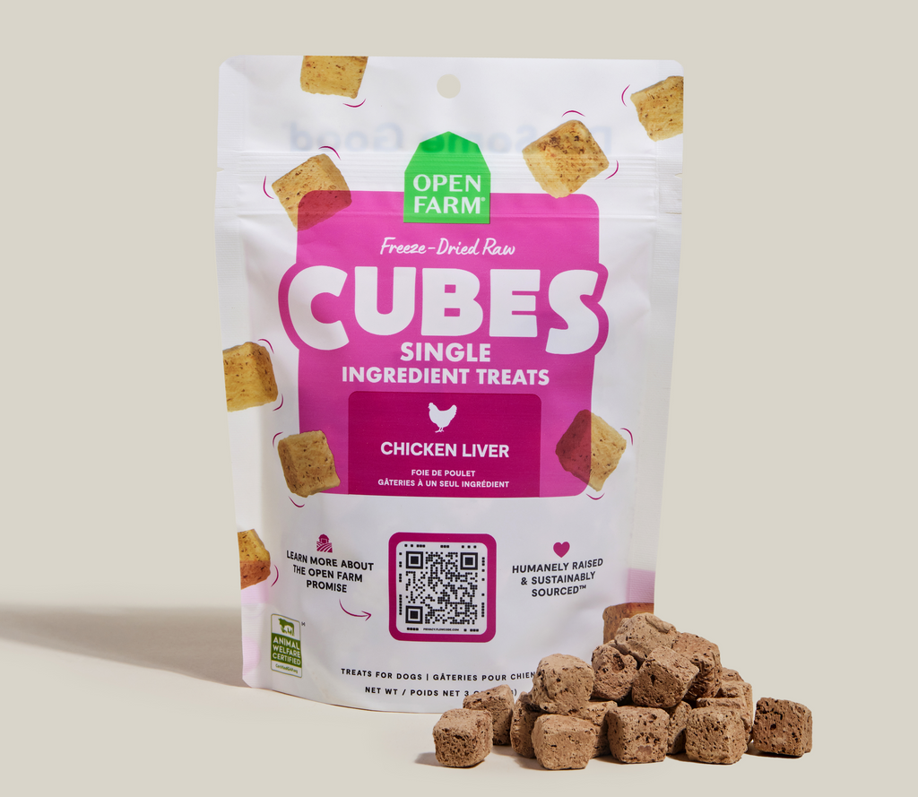 Single-Ingredient Chicken Liver Freeze-Dried Cubes – Dog Treats, Grain-Free