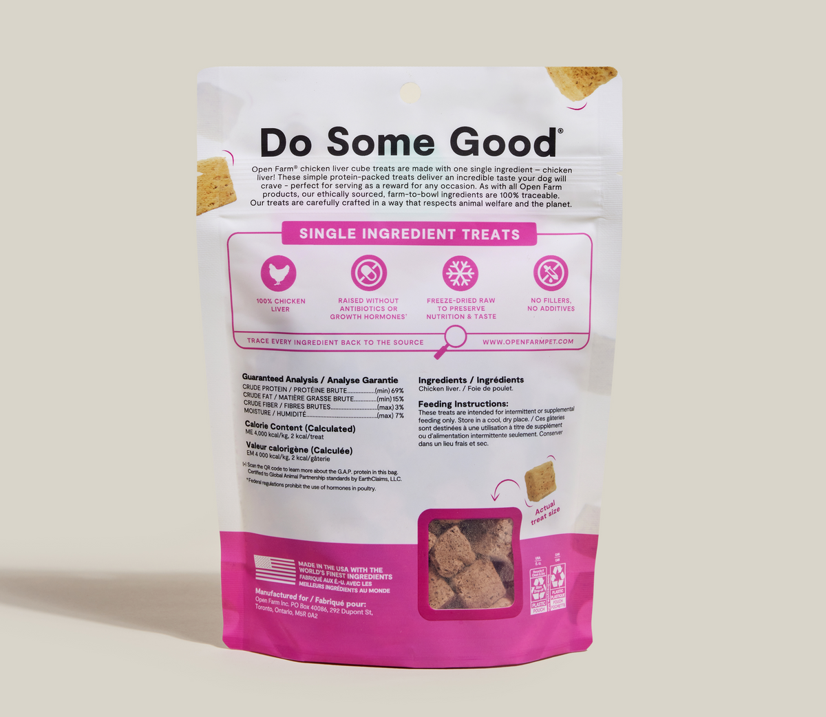 Single-Ingredient Chicken Liver Freeze-Dried Cubes – Dog Treats, Grain-Free