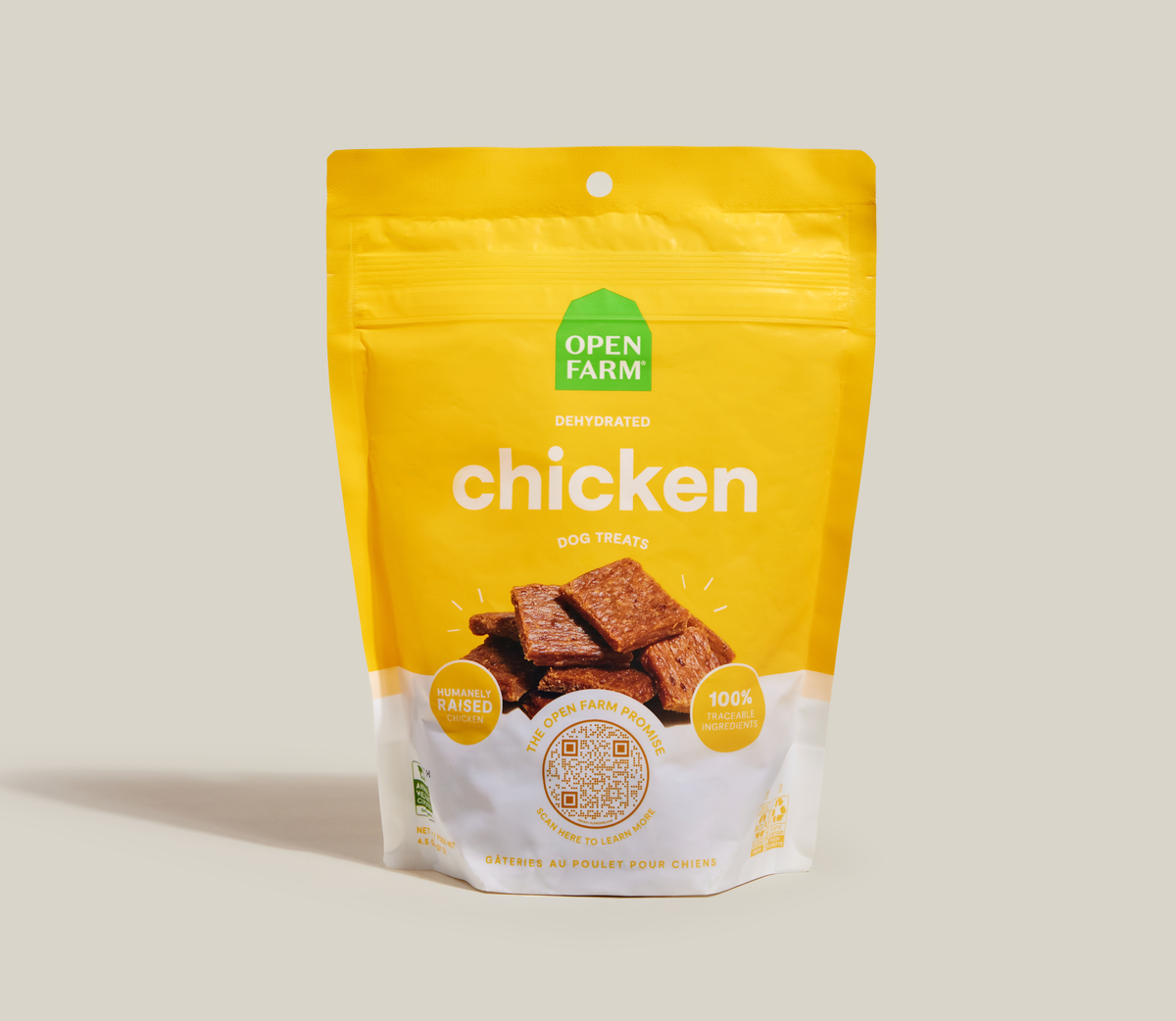 Single-Ingredient Dehydrated Chicken Dog Treats – High-Protein Chews