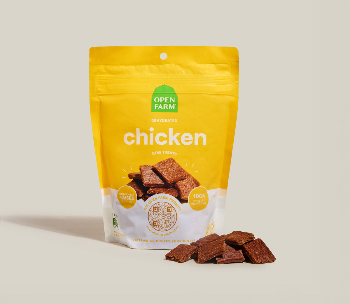 Single-Ingredient Dehydrated Chicken Dog Treats – High-Protein Chews