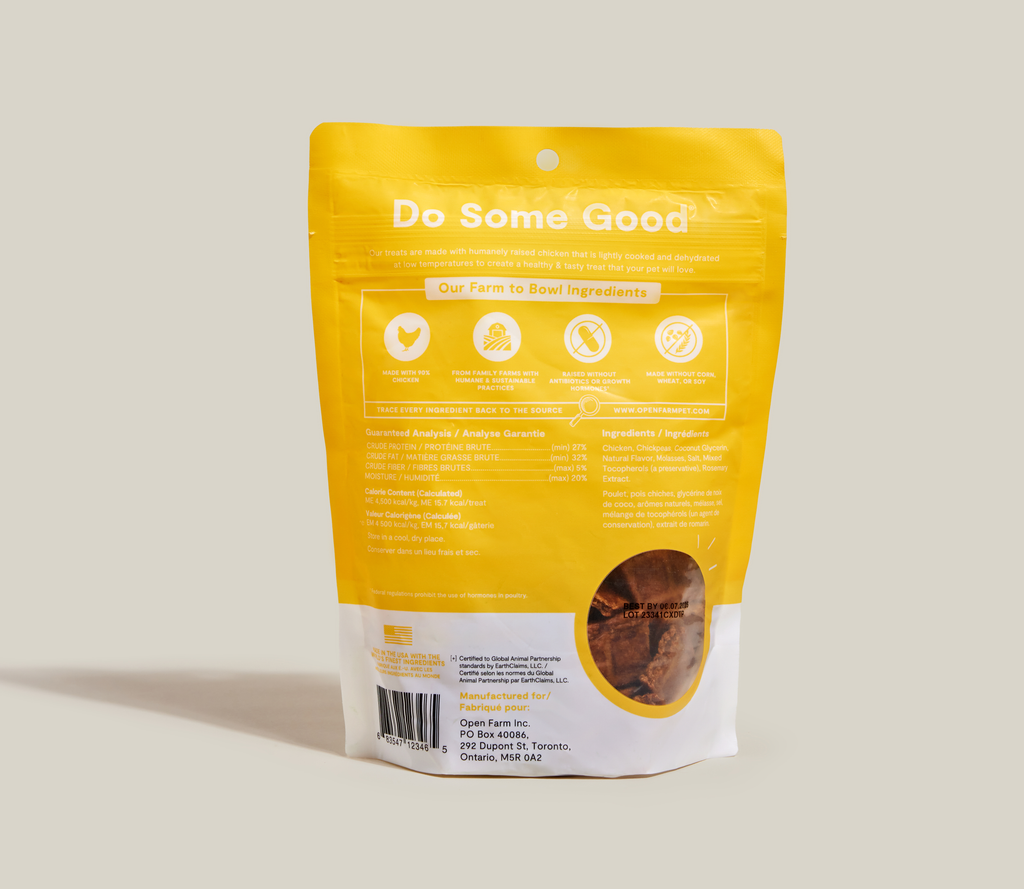 Single-Ingredient Dehydrated Chicken Dog Treats – High-Protein Chews