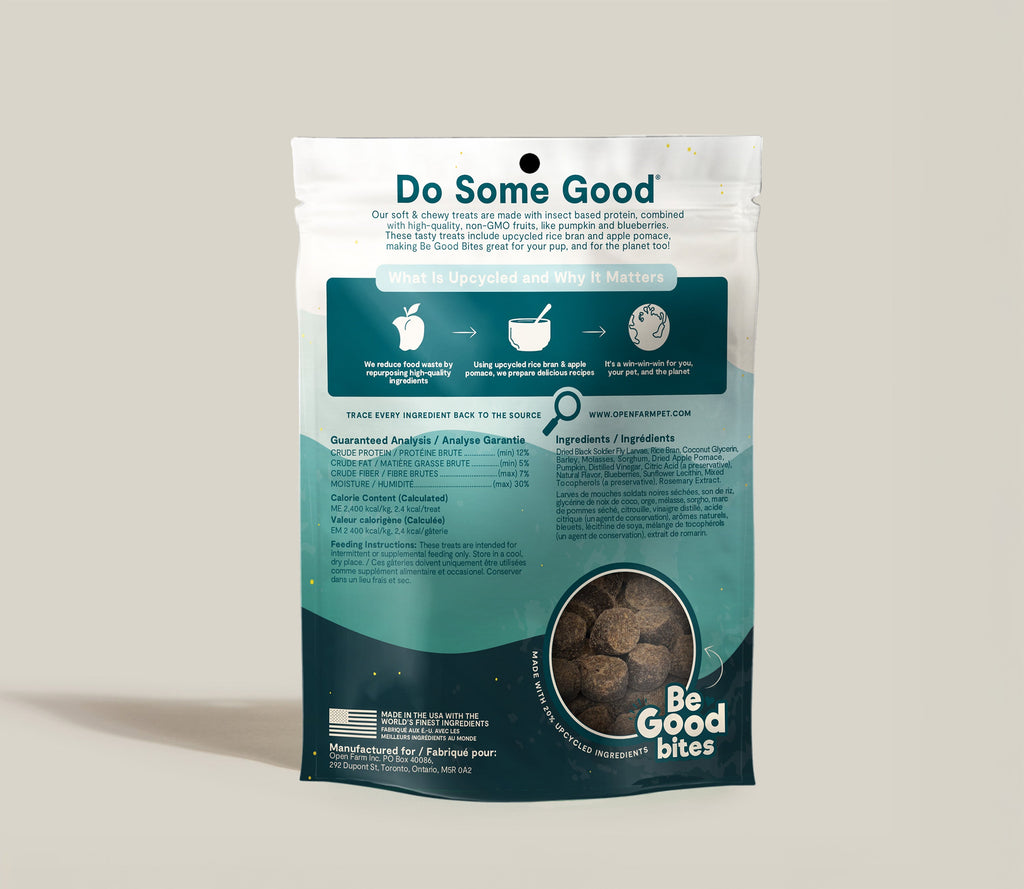 Protein-Infused Soft Dog Treats – Insect-Based Bites with Pumpkin & Blueberry