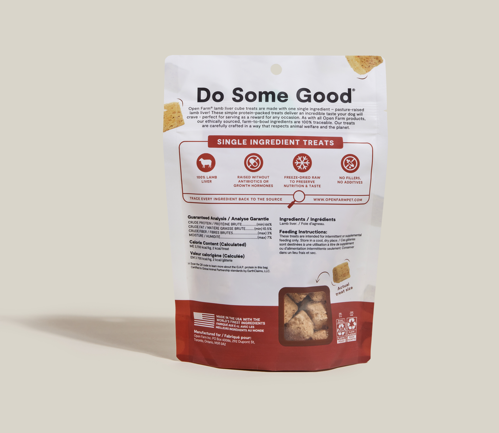 Freeze-Dried Lamb Liver Dog Treat Cubes – Single-Ingredient Grain-Free