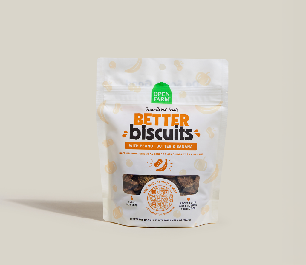 Peanut Butter & Banana Crunchy Dog Biscuits – Probiotic, Oven-Baked Treats