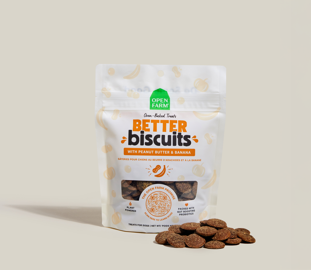 Peanut Butter & Banana Crunchy Dog Biscuits – Probiotic, Oven-Baked Treats