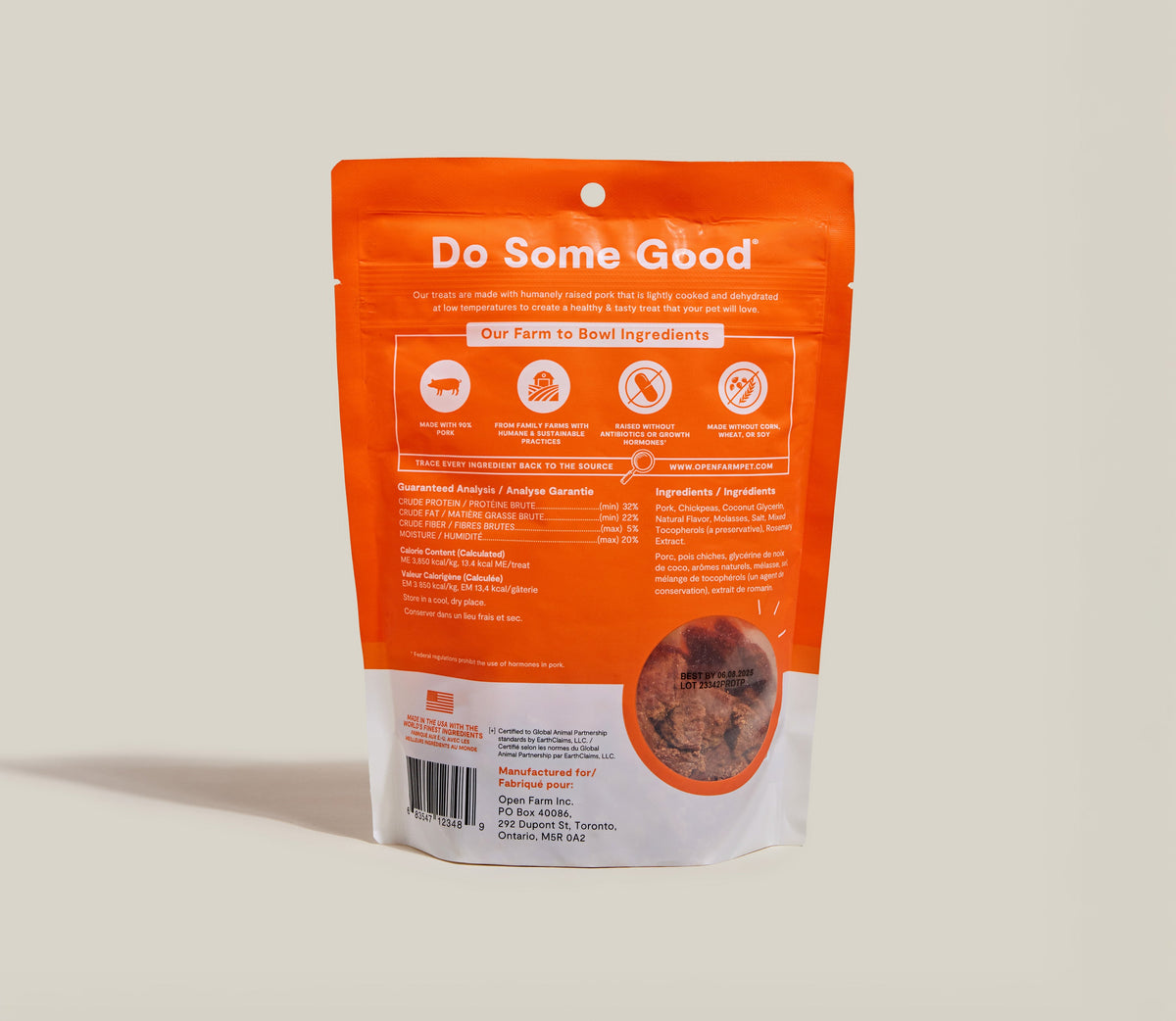 Single-Protein Dehydrated Pork Dog Chews – Grain-Free Natural Treat
