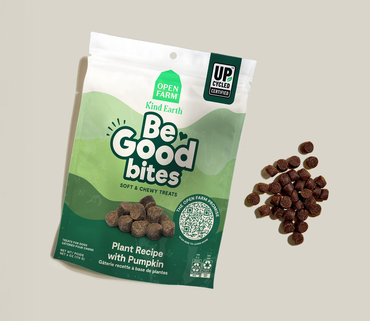 Soft Plant-Based Pumpkin & Blueberry Puppy Treats – Upcycled Bites