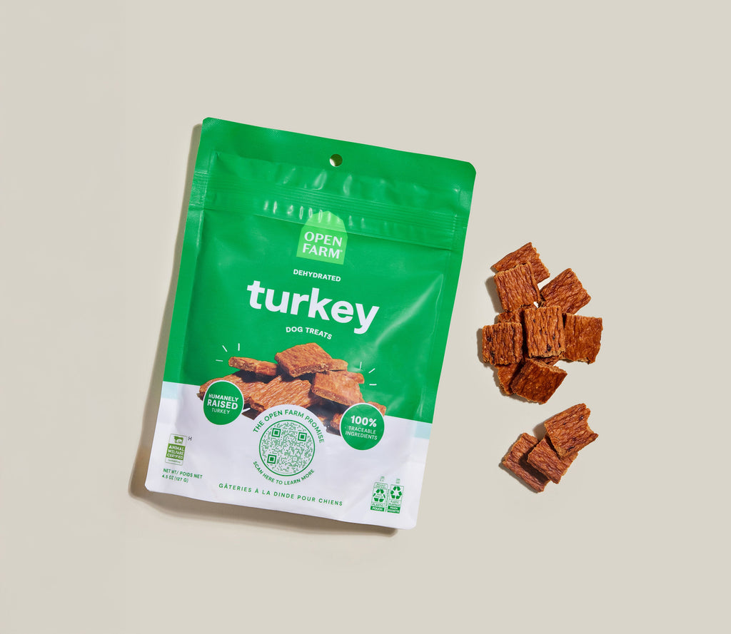High-Protein Dehydrated Turkey Dog Treats - Low-Temp, Grain-Free Chewy Bites