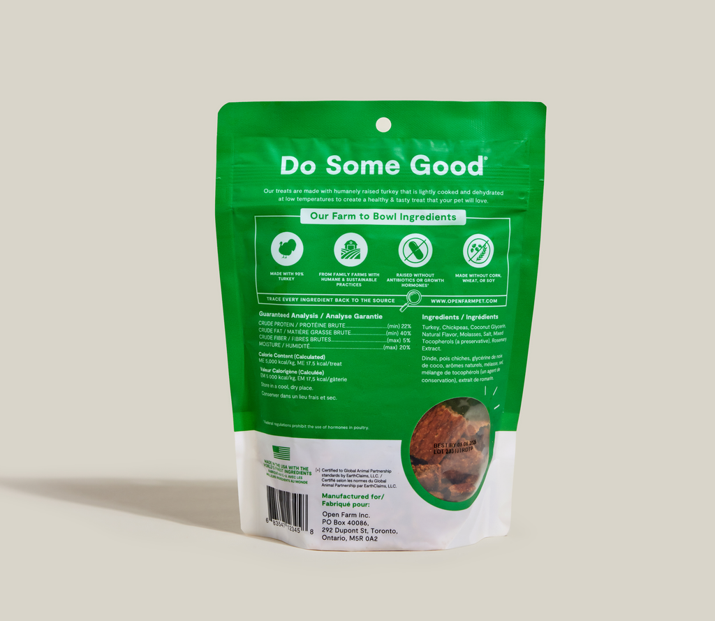 High-Protein Dehydrated Turkey Dog Treats - Low-Temp, Grain-Free Chewy Bites