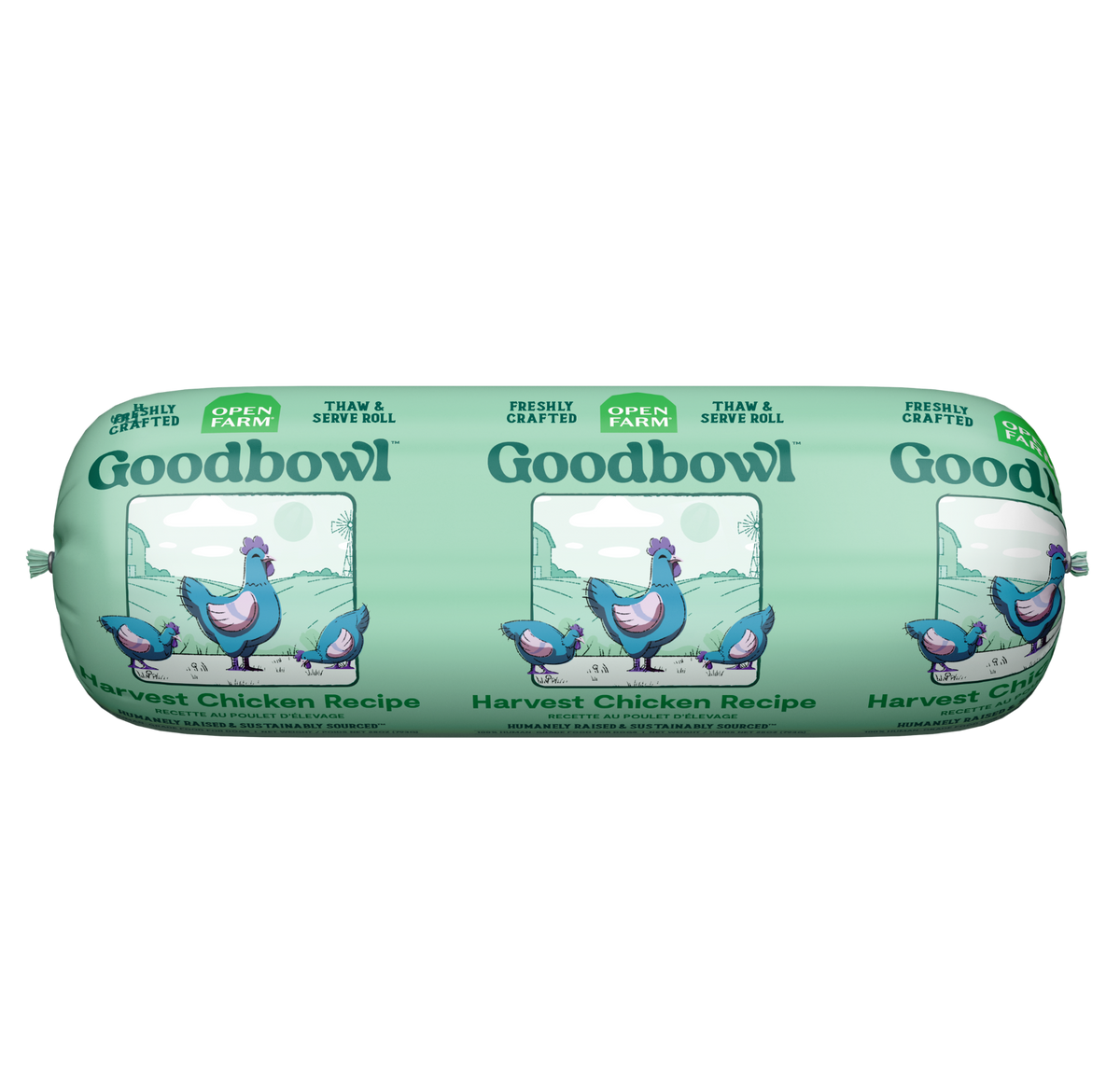 Freshly Crafted Chicken Roll – Gently Cooked Frozen Dog Food, Slice & Serve