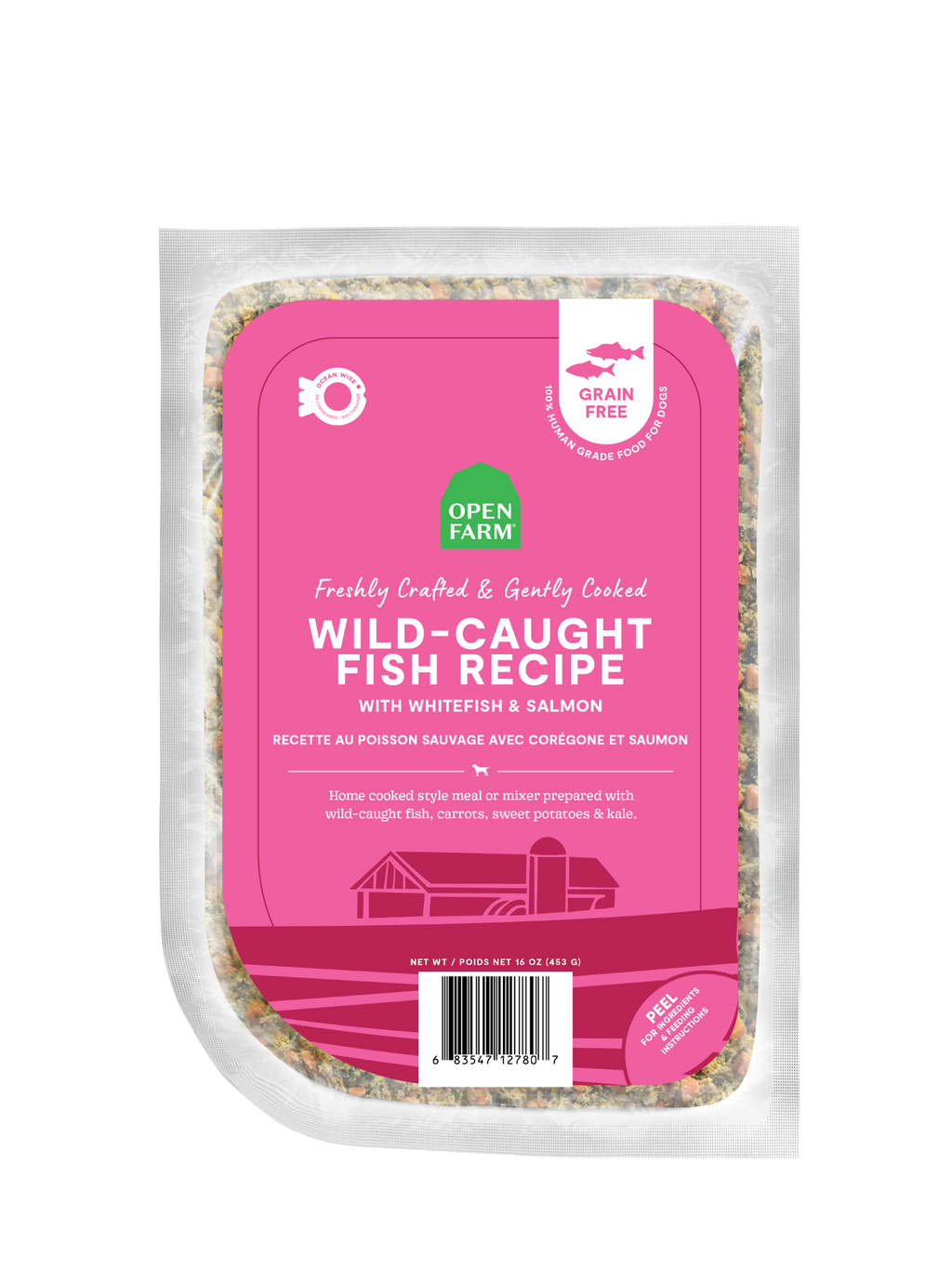 Wild-Caught Fish Gently Cooked Frozen Dog Food – Ocean Wise Human-Grade